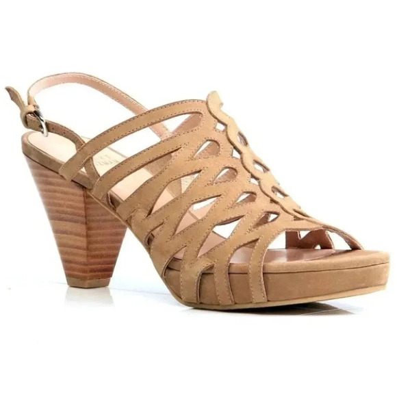 Stuart Weitzman Rollover Nubuck Sandals - Picture 1 of 16